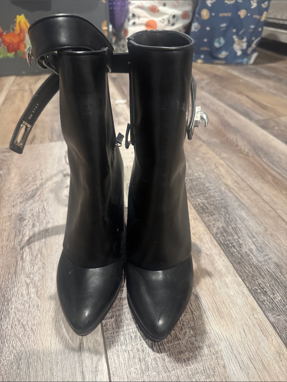 GIVENCHY SHARK LOCK ANKLE BOOTS